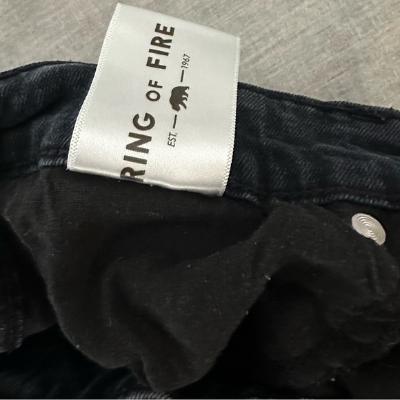 Ring of Fire Men's Dark Denim Skinny Jeans - Picture 6 of 10